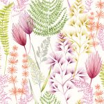 SUMMER FERNS - Coral Pink