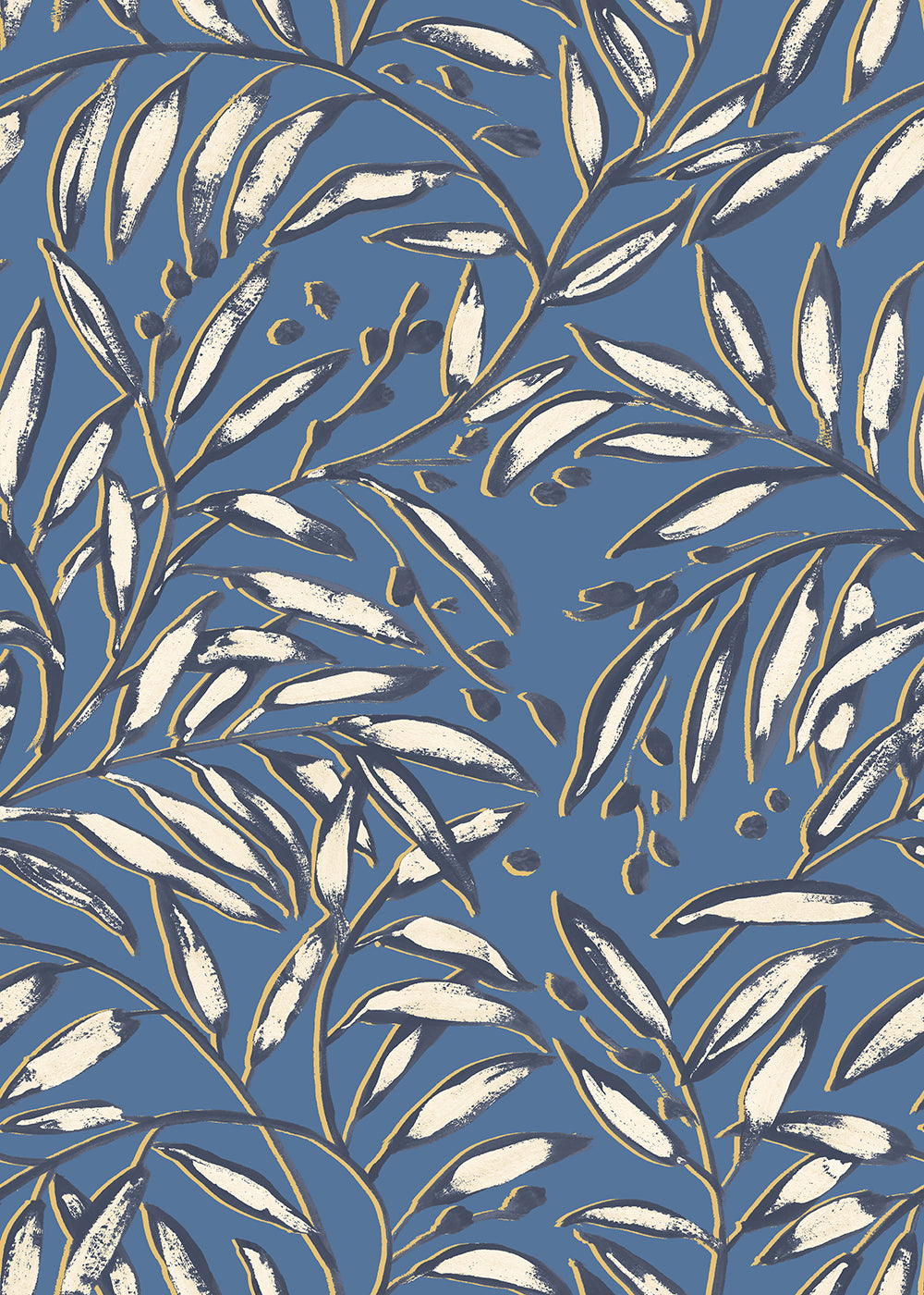 RON50113W_Lorena_Vine_Indigo_SINGLE_REPEAT_1000PX_LR LORENA VINE - Indigo - Imagem 1