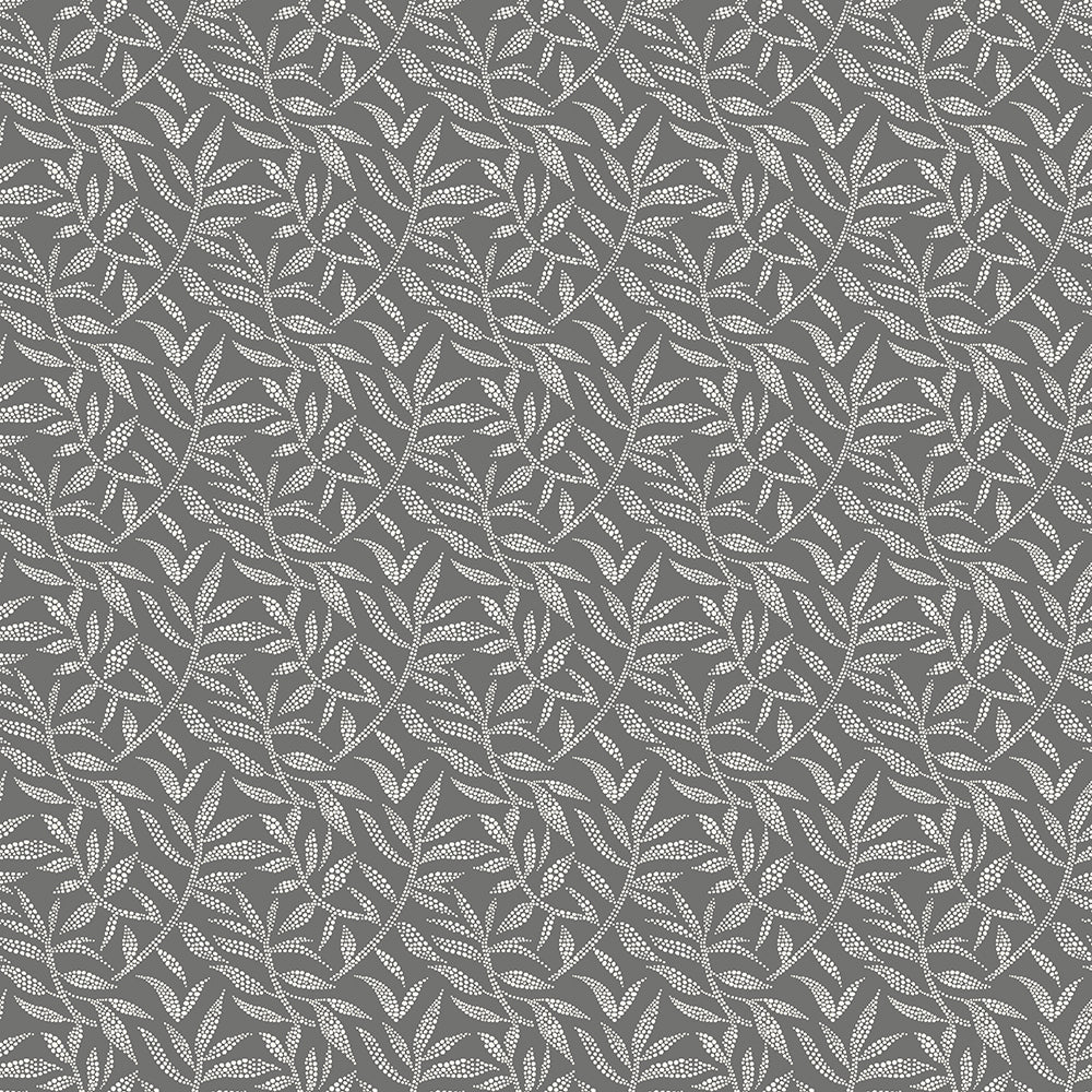 RON50144W_Dotty_Leaf_Charcoal_SINGLE_REPEAT_1000PX_LR DOTTY LEAF - Charcoal - Imagem 1