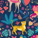 SAMBA SAFARI - Ink & Cerise