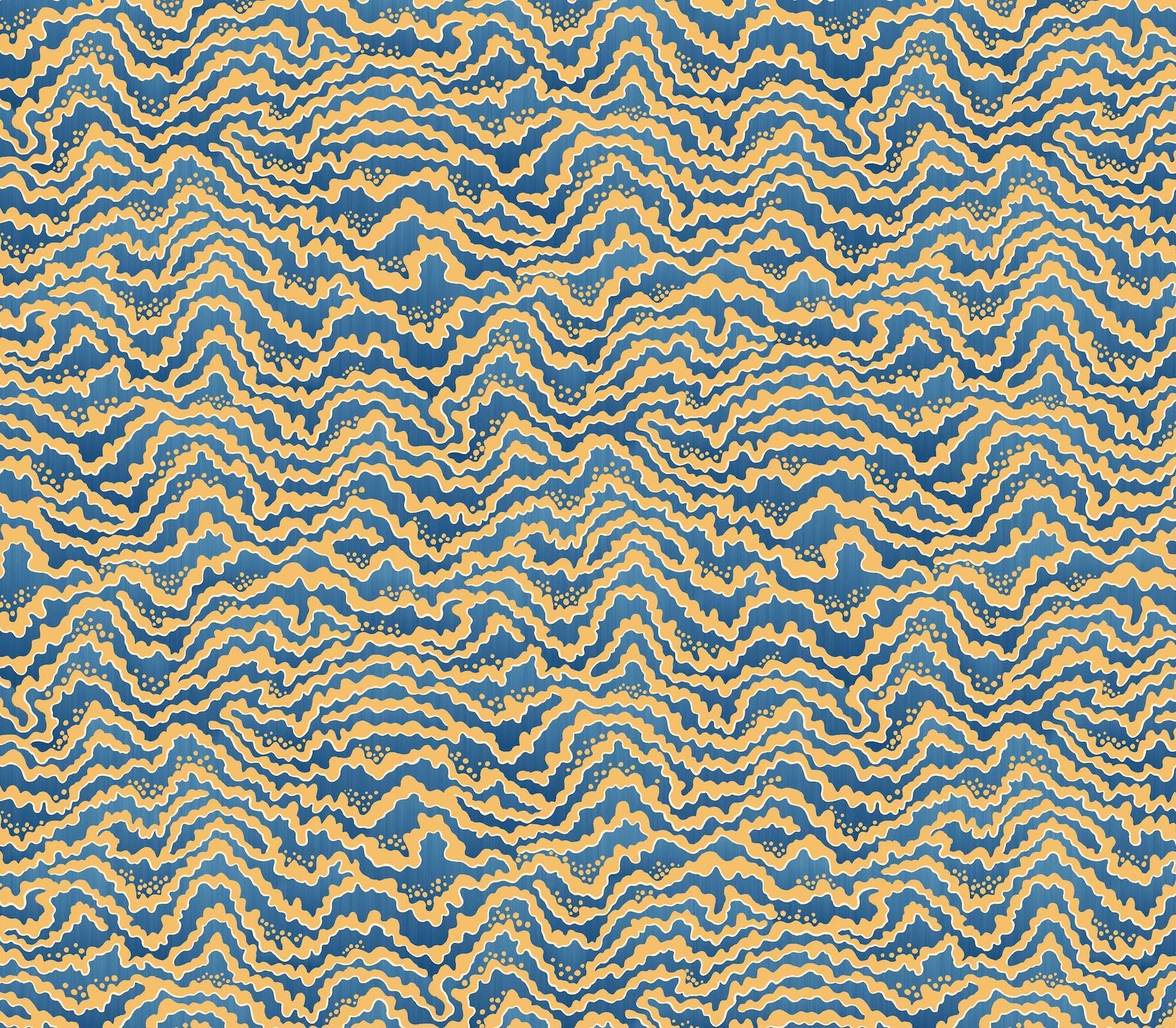 ohpopsi_2022_Ichika_IKA50120W_CONTOUR_DENIM_OCHRE_4_REPEAT CONTOUR - Denim & Ochre - Imagem 1