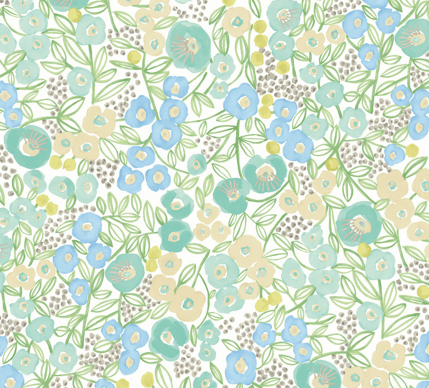 ohpopsi_2023_Glasshouse_GHS50119W_Flora_Teal_FLAT_CROPPED FLORA - Teal - Imagem 1